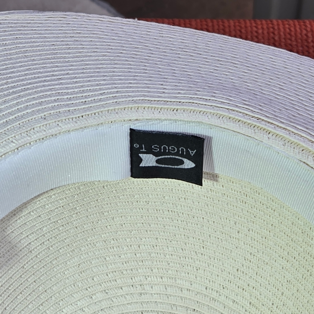 August Hats Wide Brim Hat Elegant Whimsical Woven 100% Paper - Picture 6 of 10